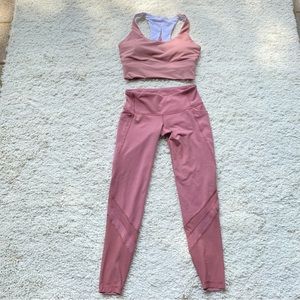 Old Navy light pink sport bra and legging